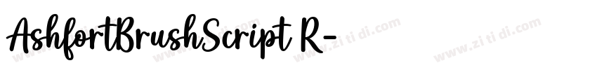 AshfortBrushScript R字体转换 AshfortBrushScript R字体转换